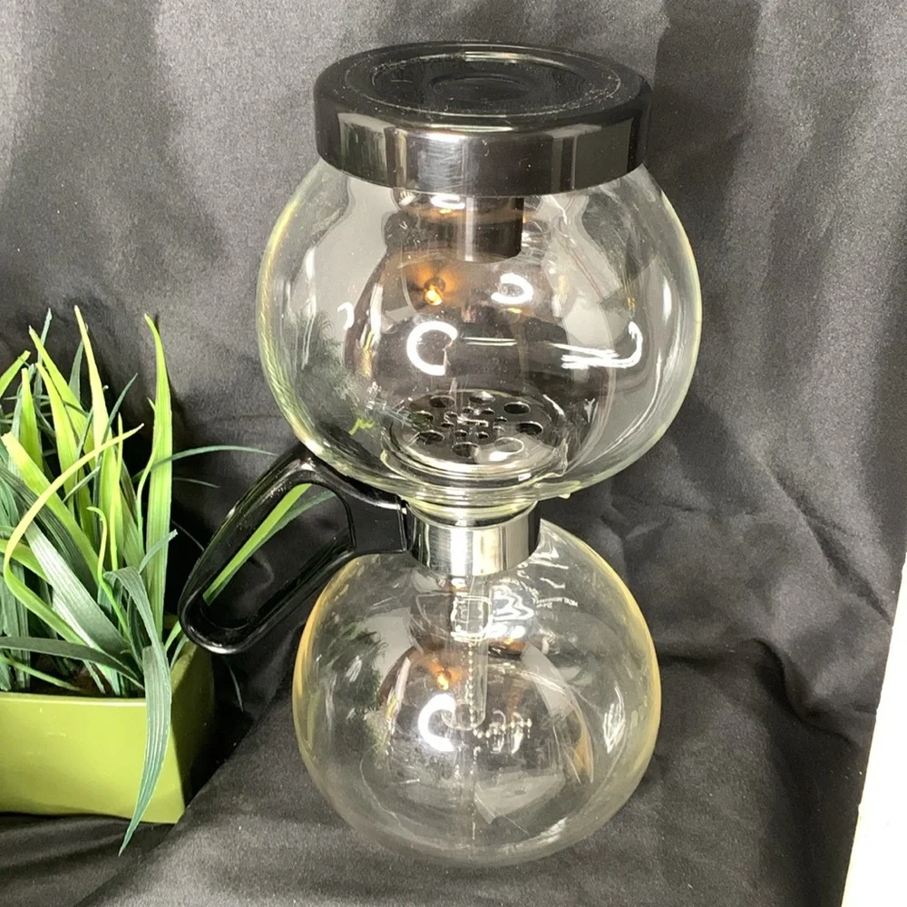 YAMA 8 cup glass vacuum brew stovetop siphon coffee maker made in Taiwan - Picture 8 of 9